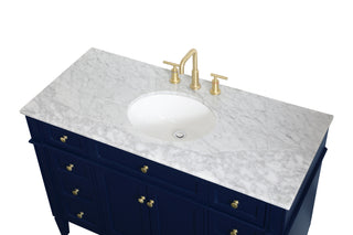 Park Avenue Single Bathroom Vanity in blue