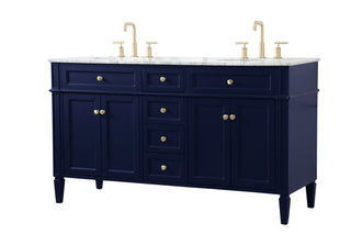 Park Avenue Double Bathroom Vanity in blue