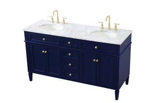 Park Avenue Double Bathroom Vanity in blue