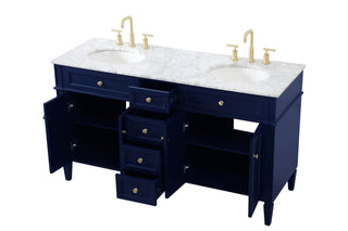 Park Avenue Double Bathroom Vanity in blue