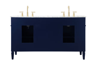 Park Avenue Double Bathroom Vanity in blue