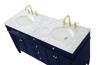 Park Avenue Double Bathroom Vanity in blue