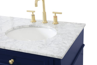 Park Avenue Double Bathroom Vanity in blue