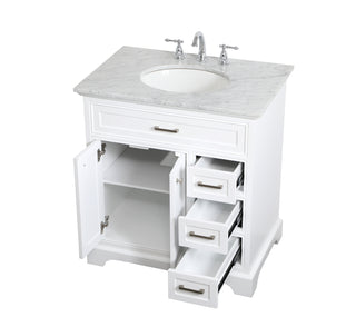 Americana Single Bathroom Vanity in white
