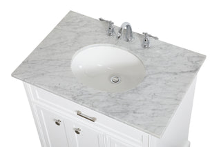 Americana Single Bathroom Vanity in white