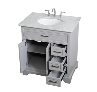 Americana Single Bathroom Vanity in grey