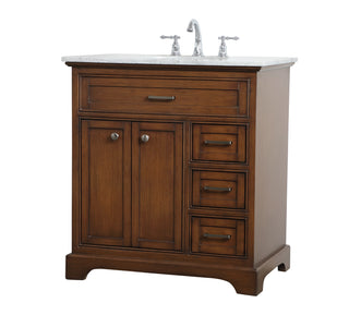 Americana Single Bathroom Vanity in Teak