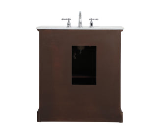 Americana Single Bathroom Vanity in Teak
