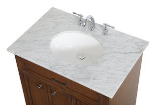 Americana Single Bathroom Vanity in Teak