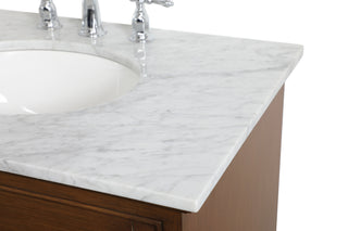 Americana Single Bathroom Vanity in Teak