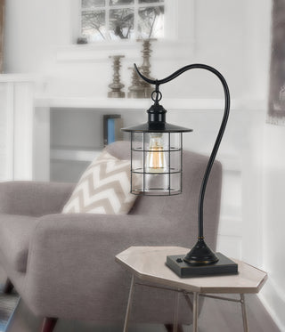 Silverton One Light Desk Lamp in Dark Bronze