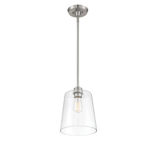 Mpend One Light Pendant in Brushed Nickel