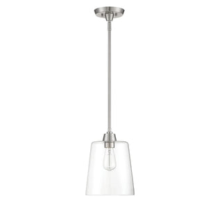 Mpend One Light Pendant in Brushed Nickel