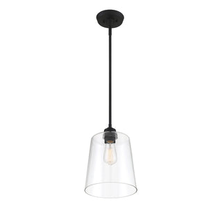 Mpend One Light Pendant in Matte Black