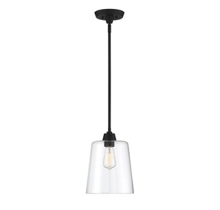 Mpend One Light Pendant in Matte Black