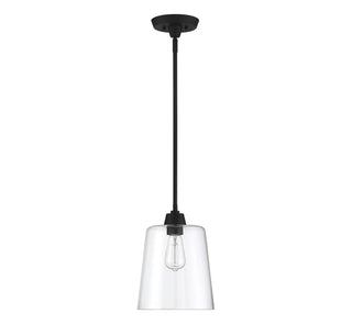Mpend One Light Pendant in Matte Black