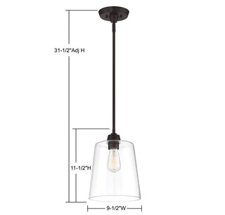 Mpend One Light Pendant in Oil Rubbed Bronze