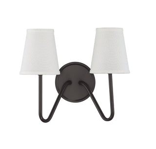 Mscon Two Light Wall Sconce in Oil Rubbed Bronze