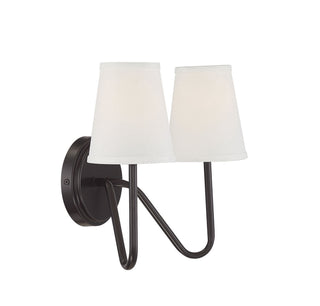 Mscon Two Light Wall Sconce in Oil Rubbed Bronze