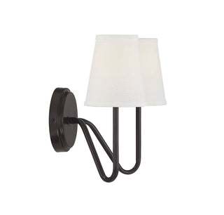 Mscon Two Light Wall Sconce in Oil Rubbed Bronze