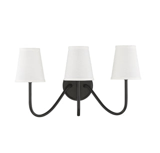Mscon Three Light Wall Sconce in Oil Rubbed Bronze