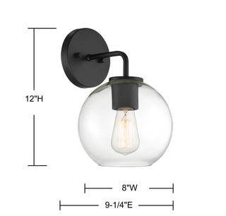 Moutd One Light Outdoor Wall Lantern in Matte Black