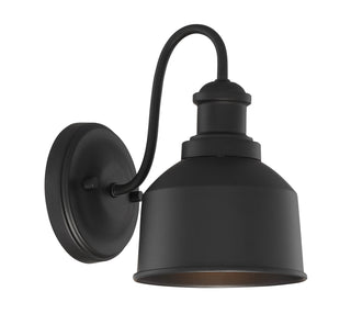 Moutd One Light Outdoor Wall Lantern in Matte Black