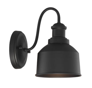 Moutd One Light Outdoor Wall Lantern in Matte Black