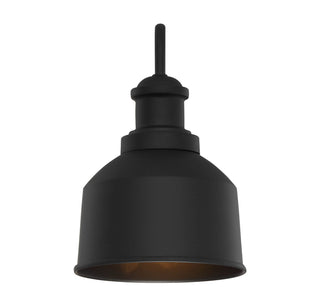 Moutd One Light Outdoor Wall Lantern in Matte Black