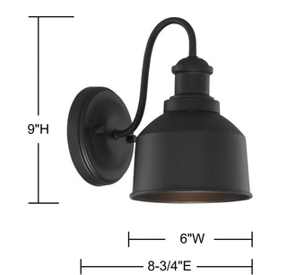 Moutd One Light Outdoor Wall Lantern in Matte Black