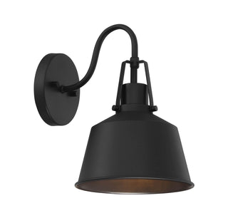 Moutd One Light Outdoor Wall Lantern in Matte Black