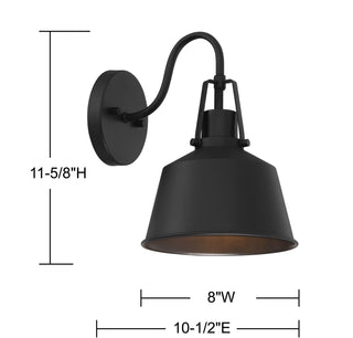Moutd One Light Outdoor Wall Lantern in Matte Black