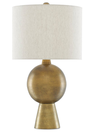 Rami One Light Table Lamp in Antique Brass