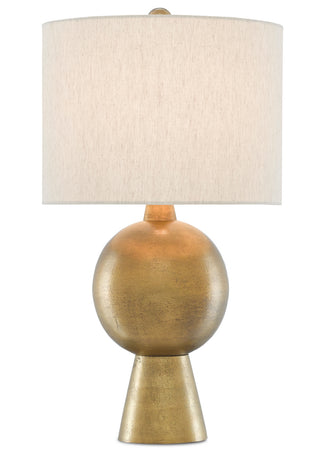 Rami One Light Table Lamp in Antique Brass