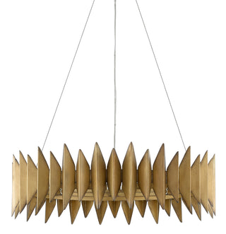 Potter Eight Light Chandelier in Aurora Antique