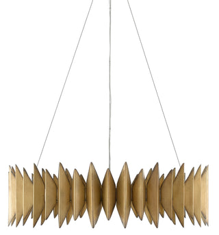 Potter Eight Light Chandelier in Aurora Antique
