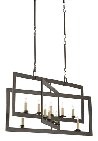 Middleton 11 Light Chandelier in Bronze Gold
