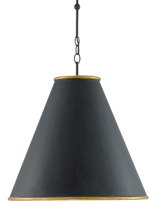 Pierrepont One Light Pendant in Antique Black/Contemporary Gold Leaf/Gold