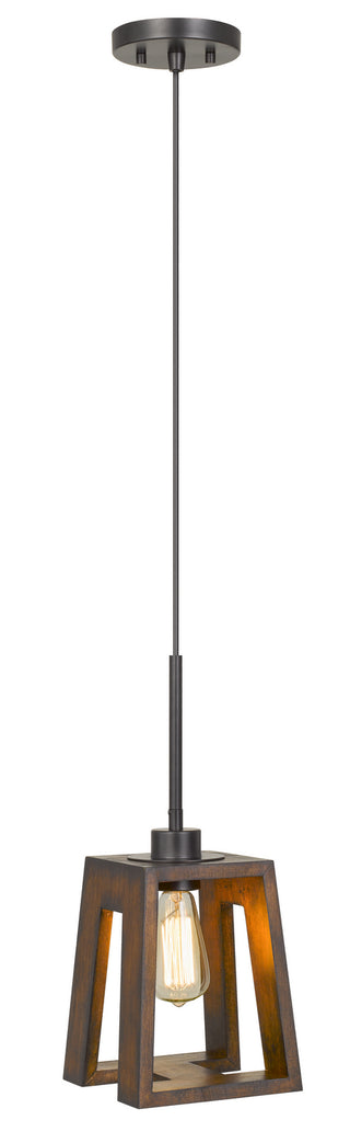 Biel One Light Pendant in Wood