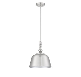 Berg One Light Pendant in Satin Nickel