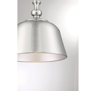 Berg One Light Pendant in Satin Nickel