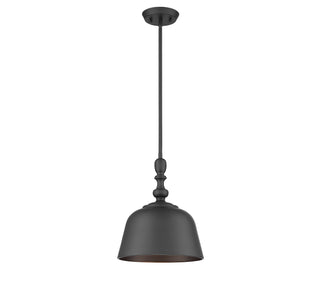 Berg One Light Pendant in Matte Black