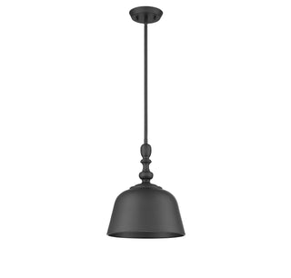 Berg One Light Pendant in Matte Black