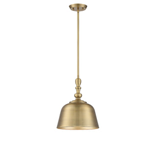 Berg One Light Pendant in Warm Brass
