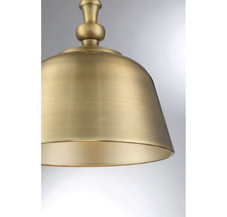 Berg One Light Pendant in Warm Brass