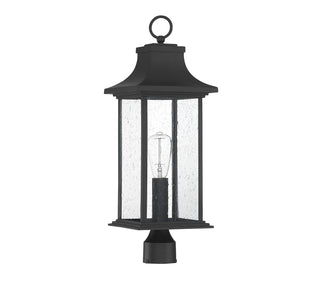 Hancock One Light Post Lantern in Matte Black