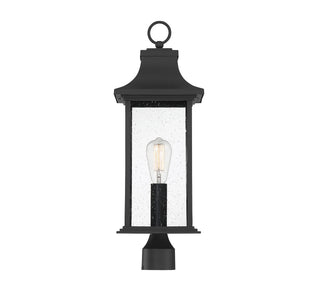 Hancock One Light Post Lantern in Matte Black