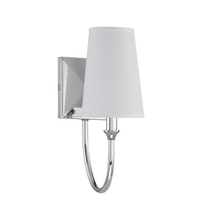 Cameron One Light Wall Sconce in Polished Nickel