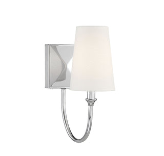 Cameron One Light Wall Sconce in Polished Nickel