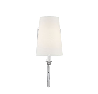 Cameron One Light Wall Sconce in Polished Nickel